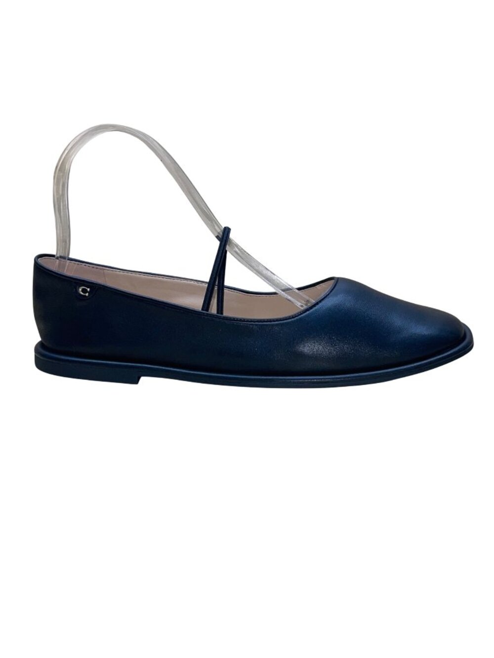 Coach Women’s Black Leather Mary Jane Emilia Ballet Flats Size 7.5B